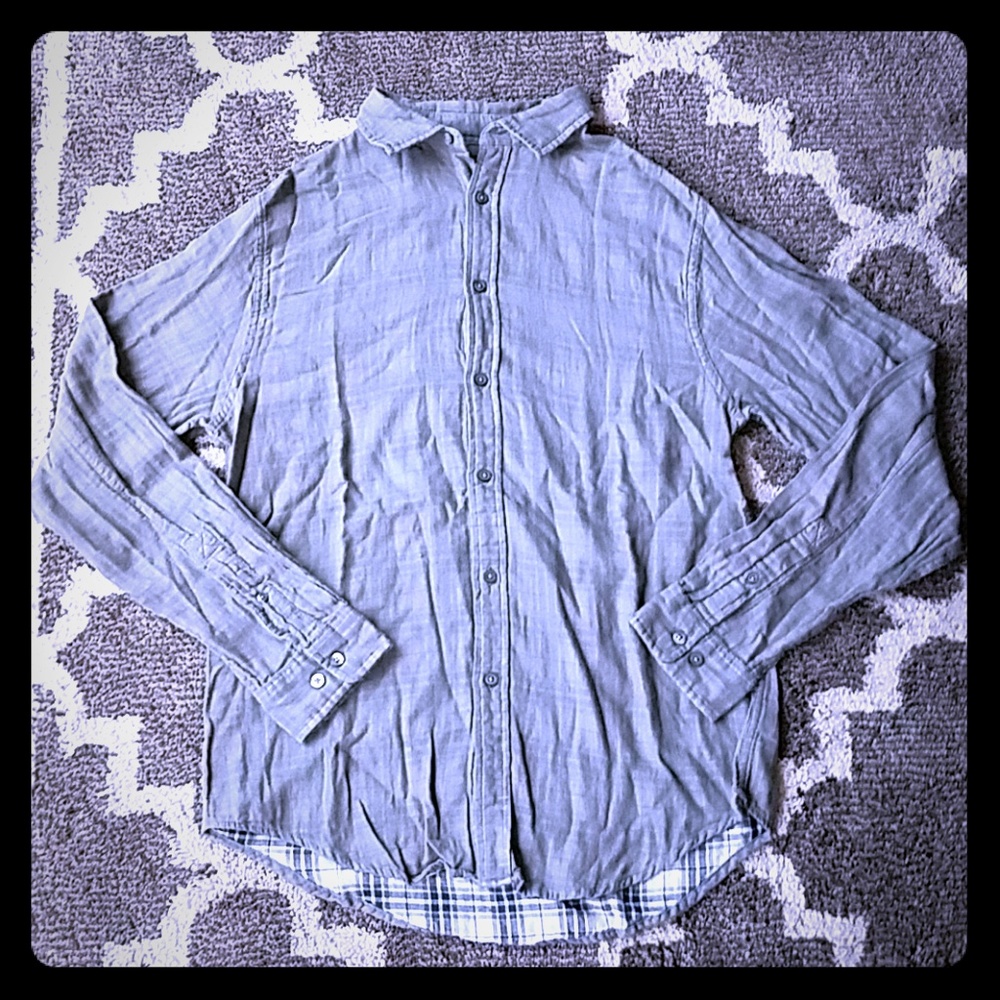 Men's long sleeve button up shirt NWOT